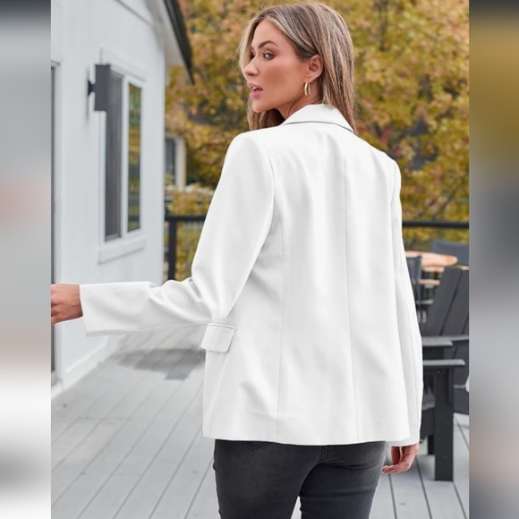 Automet White 1 Button Blazer NWT XL - Picture 3 of 16